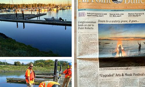 Latest News of Point Roberts Marina Aluminum Pontoon Project in U.S.A.